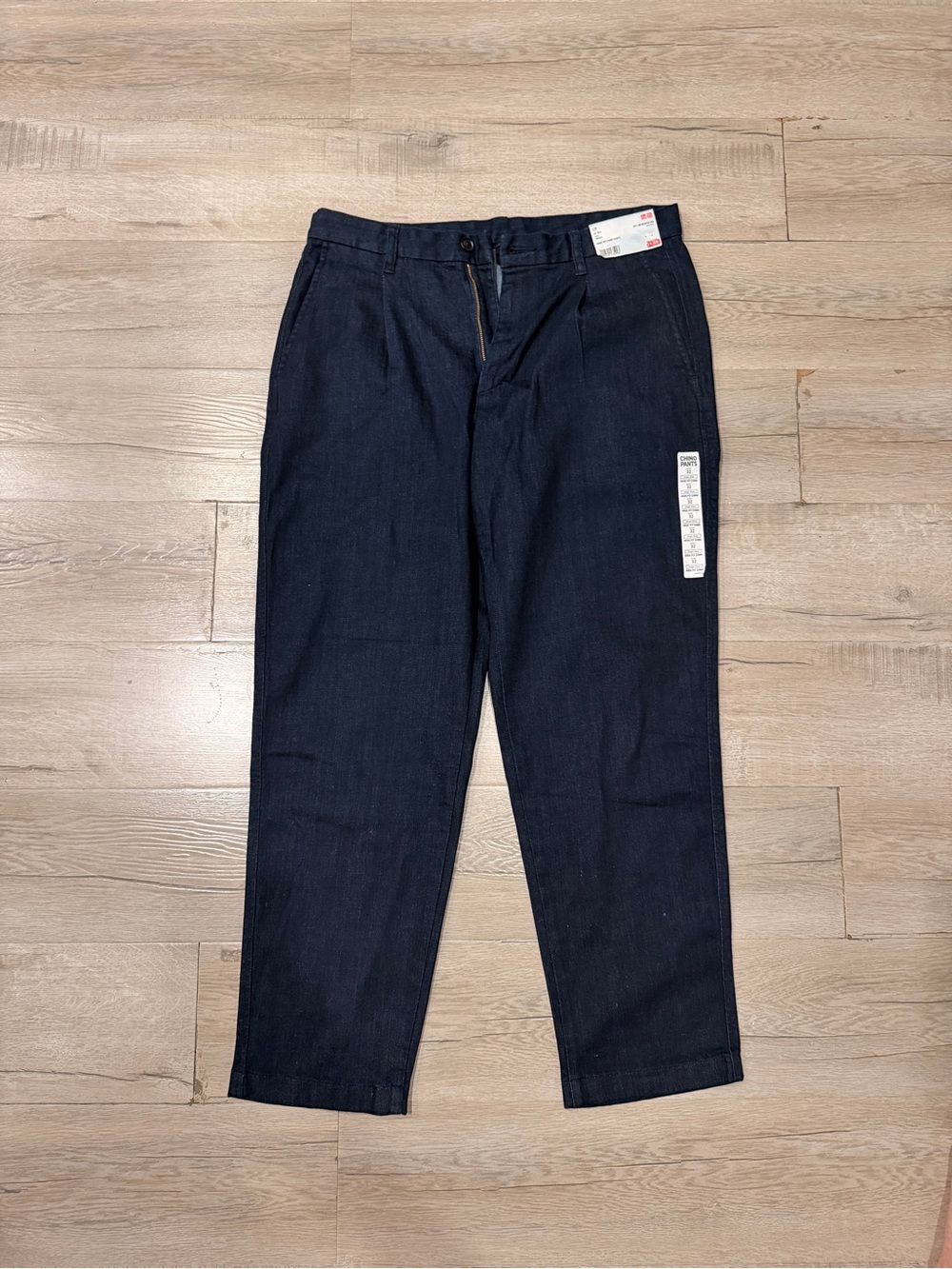 uniqlo wide legged denim chino pants
